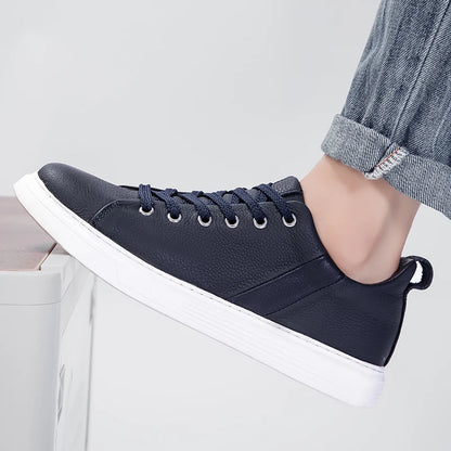 Genuine leather men's board shoes Classic minimalist design style Office and driving Daily Office Business Party Quality shoes