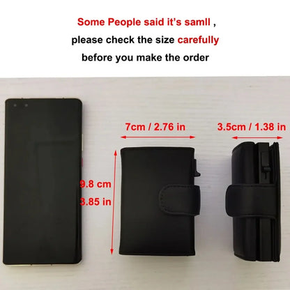 Rfid Microfiber Leather Men Wallets Fashion Card Holder Trifold Wallet Money Bags Smart Slim Thin Coin Pocket Wallet Purse
