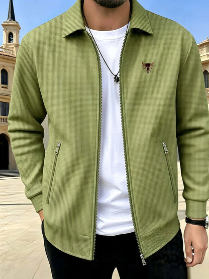 New stylish printed jackets for men, made of comfortable waffle fabric, ideal for daily leisure and work wear