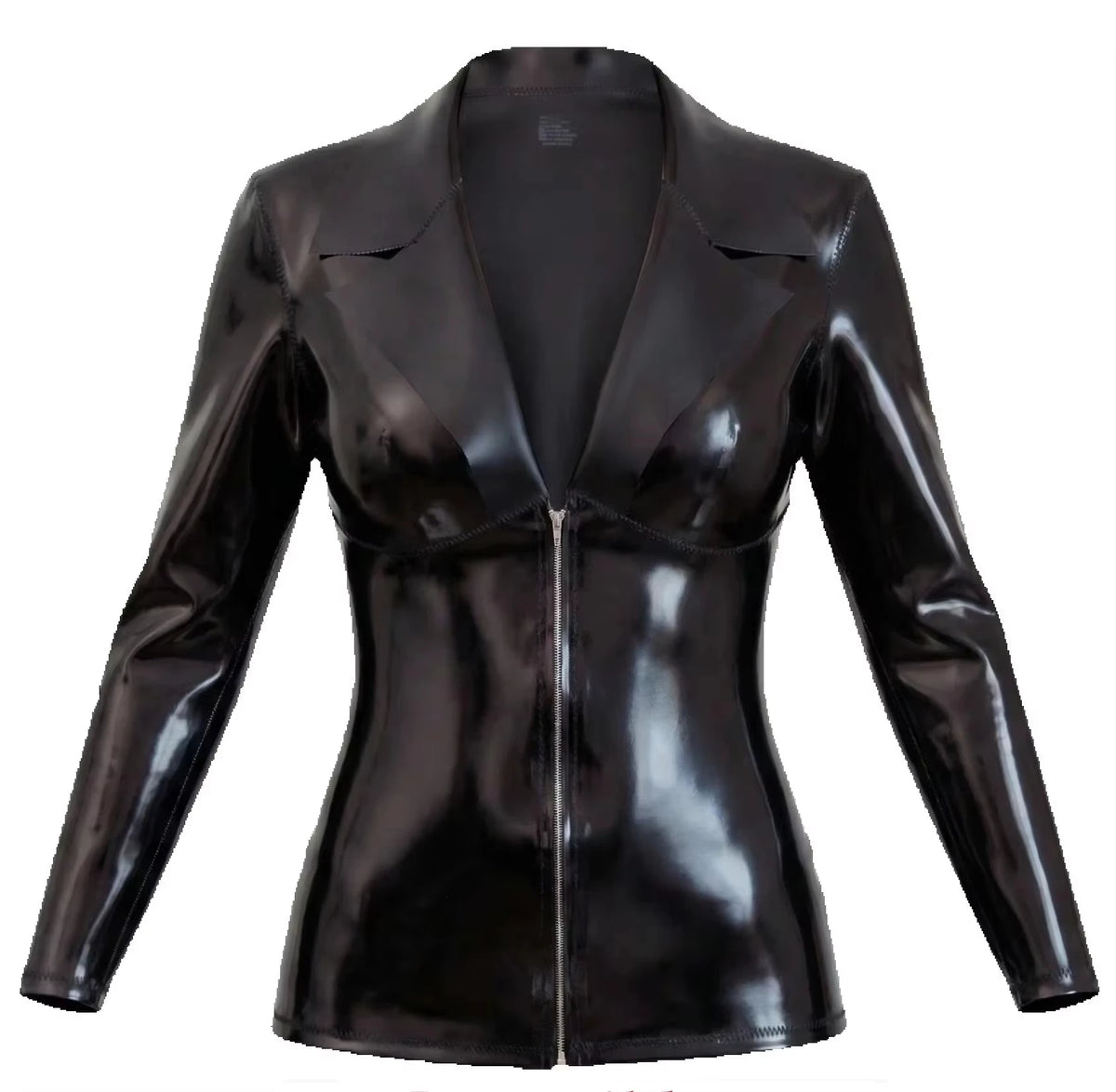 Men Women Reversible Long Sleeve PU Leather Motorcycle Jacket Shiny Matt Double Sided Coat Performance Outerwear Cosplay Costume