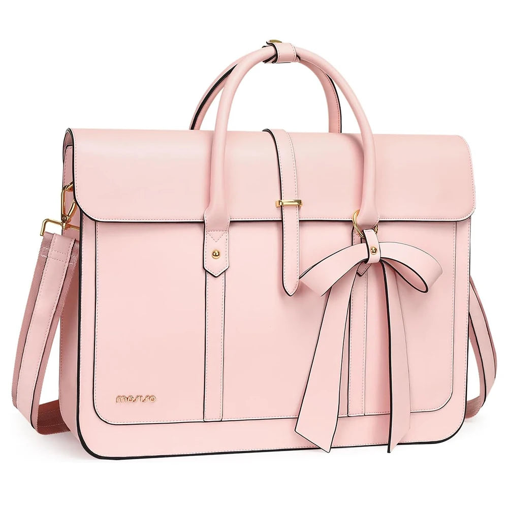 Women's Tote Bag PU Leather Laptop Bag Casual Handbag Travel Office College Briefcase Backpack 15.6 inch Shoulder Messenger Bag
