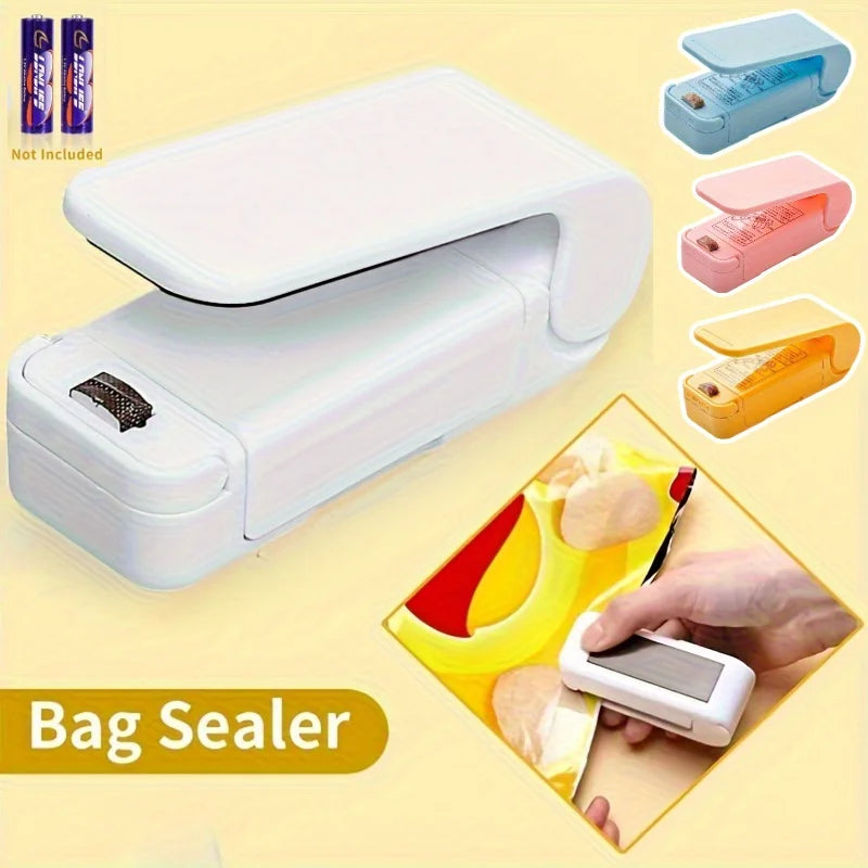Mini Heat Bag Packaging Sealer Portable Plastic Bag Clip Sealing Machine Food Storage Seal Snack Sealing Kitchen Gadgets
