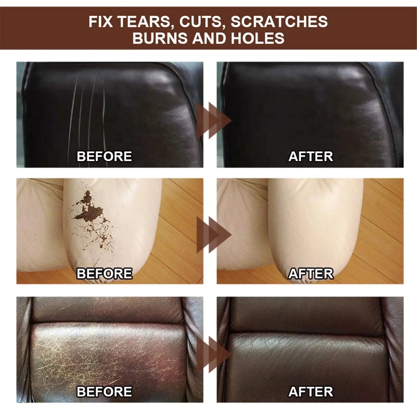 Leather Recoloring Repair 20ml Complementary Gel For Leather Cracks Leather Restoration Paste For Leather Furniture Bags Shoes