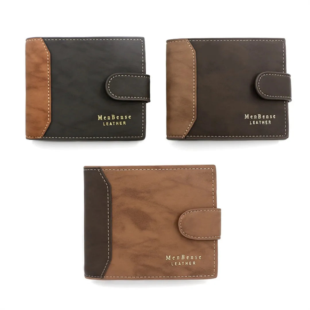 Personalize Name Exclusive Men Wallets Best Gift for Husband Father Engraved Text Custom Fashion Frosted Leather Bifold Wallet