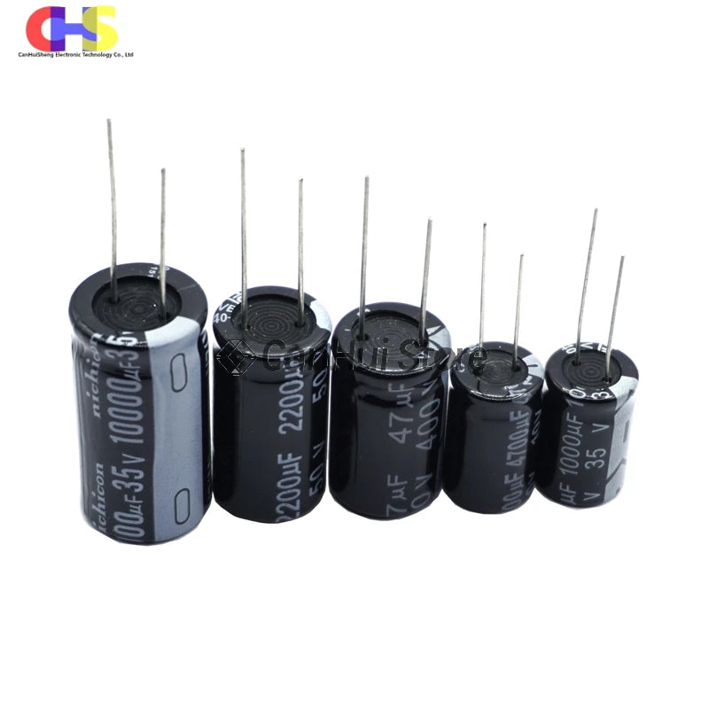 2-50pcs 10V 16V 25V 35V 50V 63V 100V Aluminum Electrolytic Capacitor 100UF 220UF 330UF 470UF 680UF 1000UF 2200UF 3300UF 4700UF