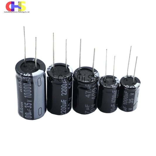 2-50pcs 10V 16V 25V 35V 50V 63V 100V Aluminum Electrolytic Capacitor 100UF 220UF 330UF 470UF 680UF 1000UF 2200UF 3300UF 4700UF