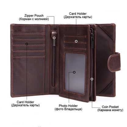  Fashion Luxury Genuine Leather Wallet For Men Multifunction Card Id Holder Coin Short Wallets Unsiex Purse portefeuilles homm