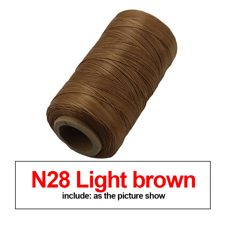 260M 150D Thickness Waxed Thread For Leather Waxed Cord For Diy Handicraft Tool Hand Stitching Thread Flat Waxed Sewing Line