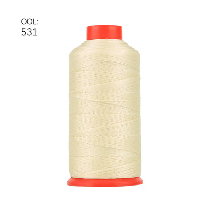 TEX 135 Nylon Bonded Thread 0.4MM Heavy Duty Fabric Sewing Leather Upholstery Shoes Canvas Sewing Stitch 420D/3 750 Yards Cone