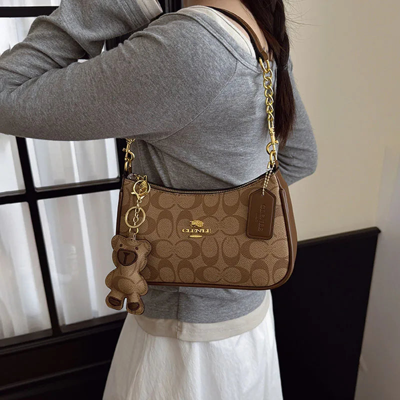 High-end style handbag for women, 2025 new model, unique and fashionable, trendy, retro, simple and elegant small square bag