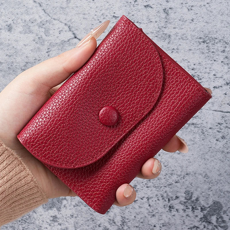 Women Wallets PU Leather Female Purse Mini Hasp Solid Multi-Cards Holder Coin Short Wallets Slim Small Wallet Zipper Hasp