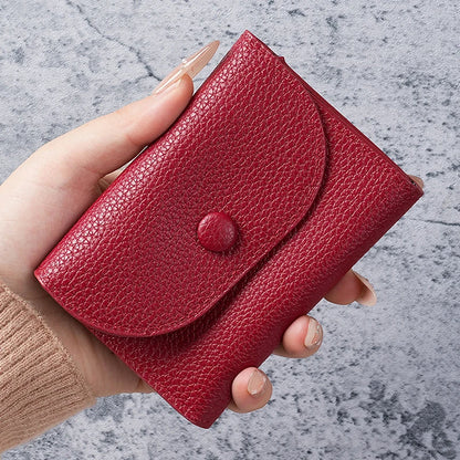 Women Wallets PU Leather Female Purse Mini Hasp Solid Multi-Cards Holder Coin Short Wallets Slim Small Wallet Zipper Hasp