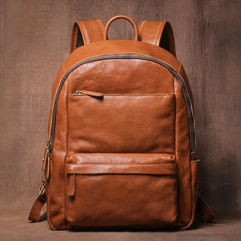GURO Higher Quality Genuine Leather Backpack Men's Commute Business Travel Bag Women Luxury Cowhide Schoolbag Office Laptop Bags