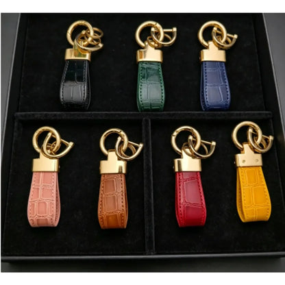 New Style Leather Car Keychain Motorcycle Holder Pendant Charm Keychain Accessories Gift for Gadget Jewelry