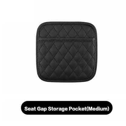 CAR ACCESSORIES MEN - 1 PIECE PU LEATHER CAR SEAT ORGANISER, MOBILE PHONE SUNGLASSES STORAGE, WATERPROOF DOCUMENT HOLDER