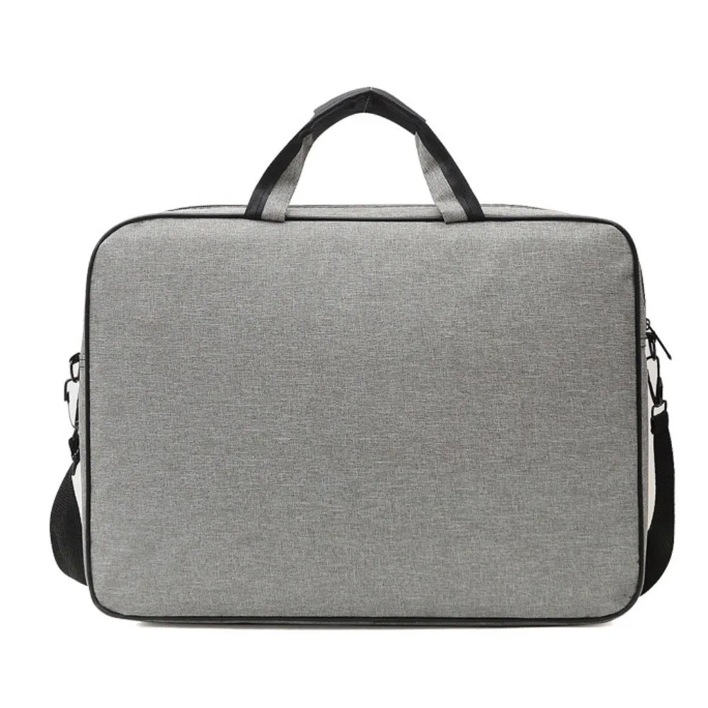 15.6/17 Inch Business Laptop Bag Shoulder Strap with Handle Portable Laptop Bags Briefcase Solid Color Laptop Shoulder Bag