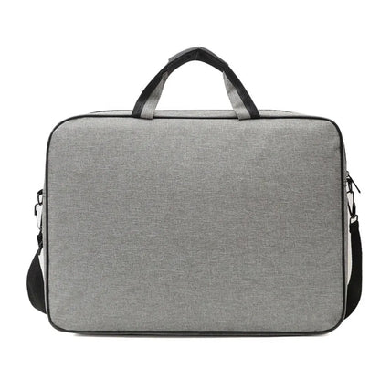 15.6/17 Inch Business Laptop Bag Shoulder Strap with Handle Portable Laptop Bags Briefcase Solid Color Laptop Shoulder Bag
