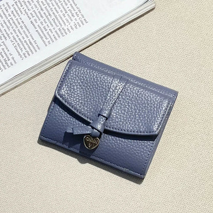 Genuine Leather Women Wallet Personalized Name Elegant Female Coin Card Wallet Custom Initials Card Holder Purse With Heart