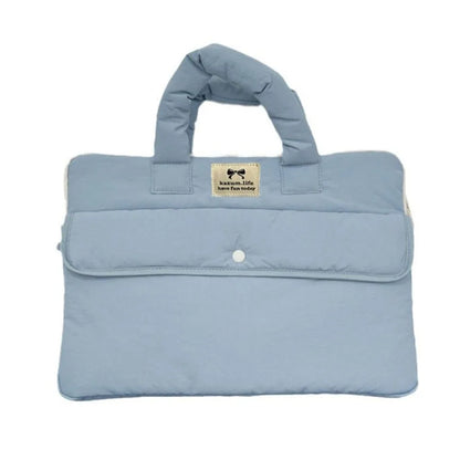 Travel Bag 15.6inch Portable Laptop Bags with Handle Lightweight Laptop Case Dual Zipper Cartoon Notebook Sleeve Women's Bag