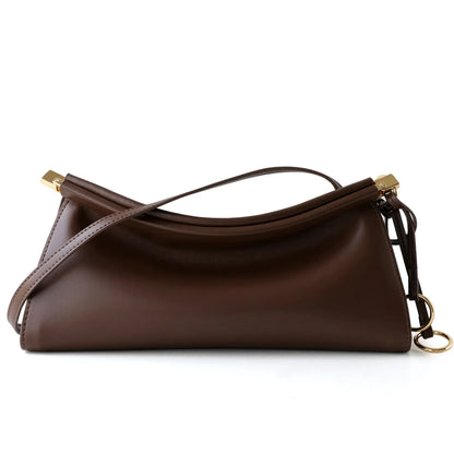 Women's Bags Genuine Leather Underarm Bag New Handbag Small Design High-End Clip Leather Simple Fashion Shoulder Bag Vintage