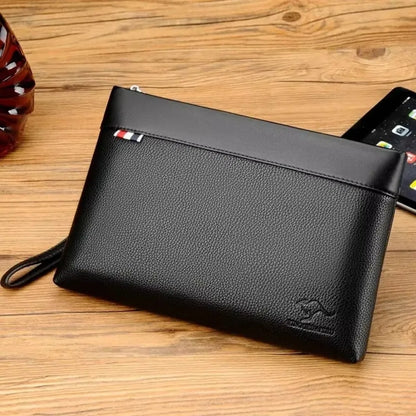 Fashion Leather Clutch Bag Large Capacity Portable Card Holder Handbag Multi-card Coin Purse Money Bag For Men