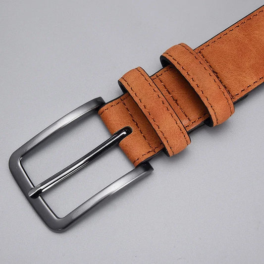 Leisure  Vintage Mens PU Leather Belts Luxury Famous Brand Designer Male Strap Black Belts For Men Jean Pants Waistband