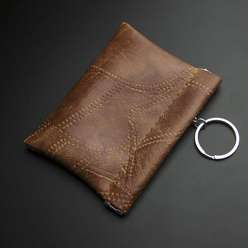 Fashion Leather Key Wallet Women Men Coin Housekeeper Keychain Purse Organizer Bag Car Keys Cover Key Holder Case Card Holder
