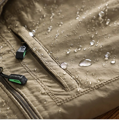 Men Outdoor Windproof Hiking Jackets Spring Autumn Thin Casual Jackets New Men Hooded Mesh Coats Quality Male Fit Windbreaker