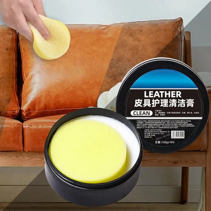 Leather Car Seat Cleaner 120g Car Leather Color Restorer Odorless Leather Cleaner Car Leather Restorer Leather Conditioners