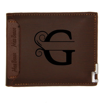 Personalized Leather Wallet for Men – Custom Engraved Name or Monogram –   Bifold Wallet – Custom Gift for Dad,