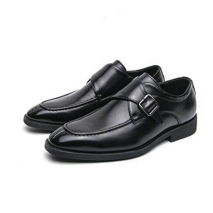 Leather Shoes For Men Fashion Buckle Classic Business Shoes for Male Luxury Brand Antiskid Cozy Men Loafers Design Shoes Men