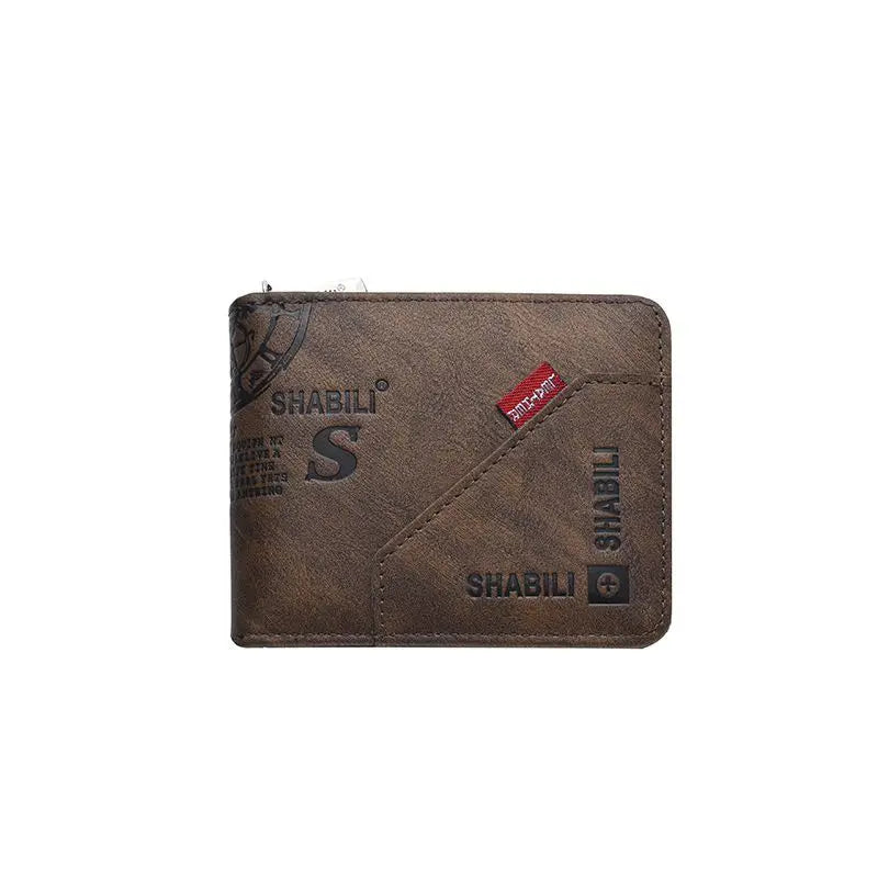 WERLLANDS PU Leather Short Wallet Slim Portable Business Purse Card Holder For Men