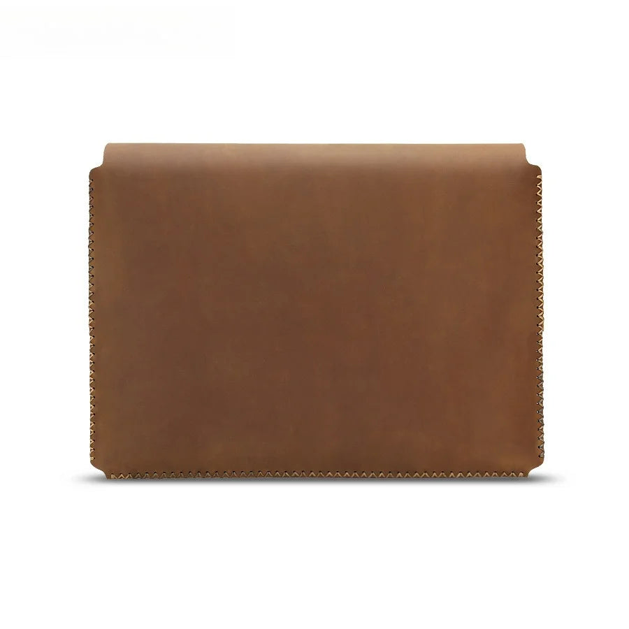 New Laptop Bag Cowhide Retro Fashion Protective Case Macbook Liner Tablet Storage Clutch Bag