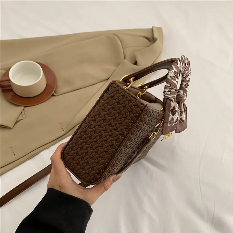 Luxury Leather Tote Bag for Ladies - Water-Resistant Designer Inspired Handbag with Interior Organizer