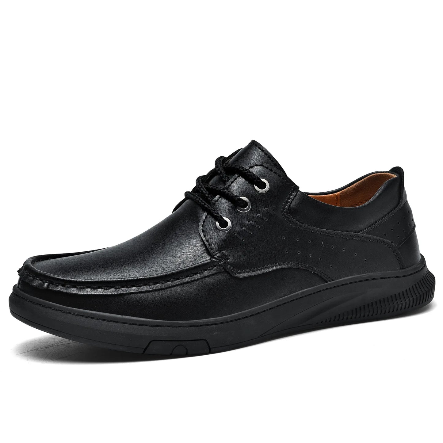 Men's Top Layer Cowhide Leather Shoes Spring Summer Casual Men's Shoes Soft Sole Comfortable Genuine Leather Men's Driving Shoes