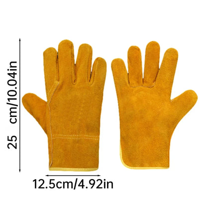 Work Gloves Sheepskin Leather Workers Work Welding Safety Protection Garden Sports Motorcycle Driver Wear-resistant Gloves