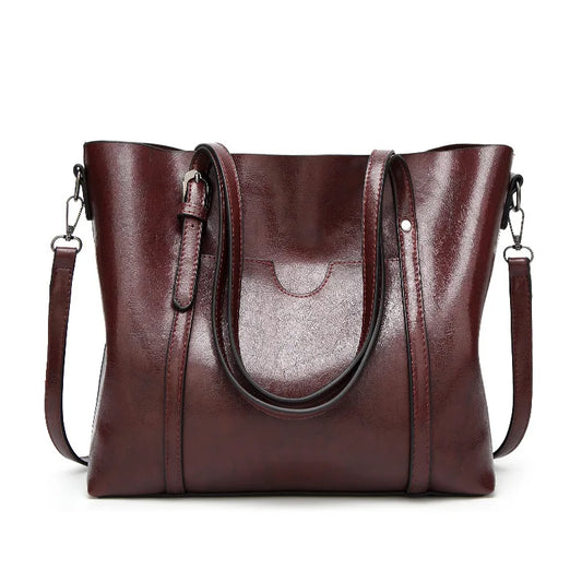Women's Genuine Leather Tote Bag, Waterproof Multi Purpose Casual Shopping Outings Work Handbag Women Shoulder Crossbody Bags