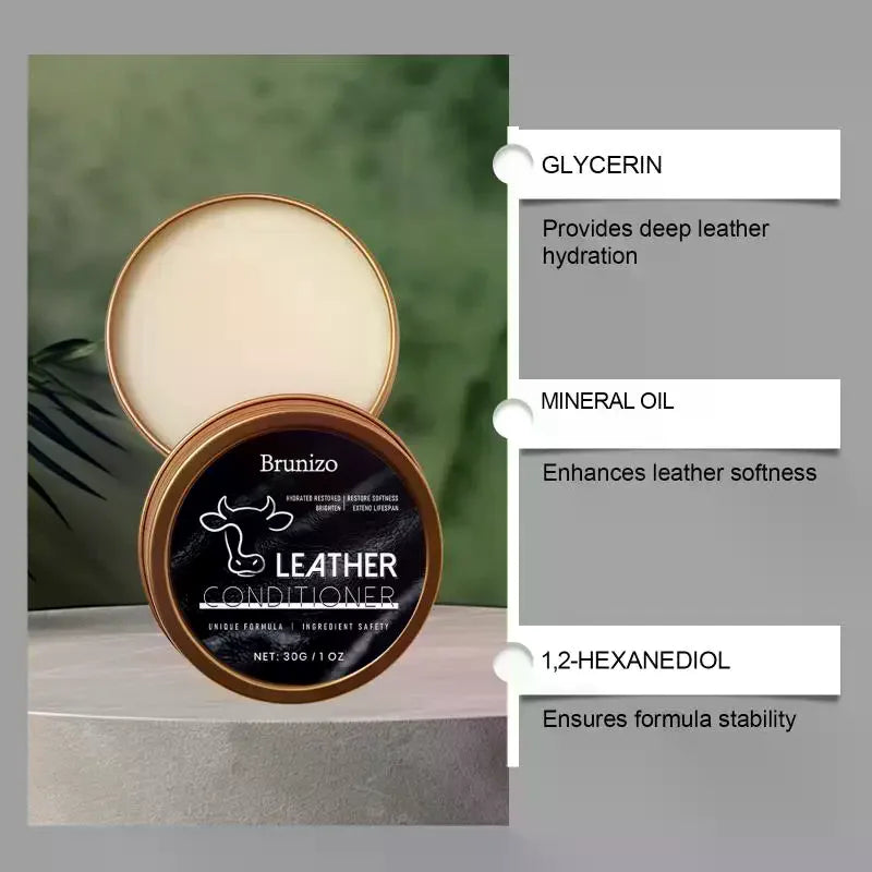 Leather Care Cream A Multi-Purpose Maintenance Cream For Soft And Lustrous Furniture Leather Surfaces, Stain Refurbishment