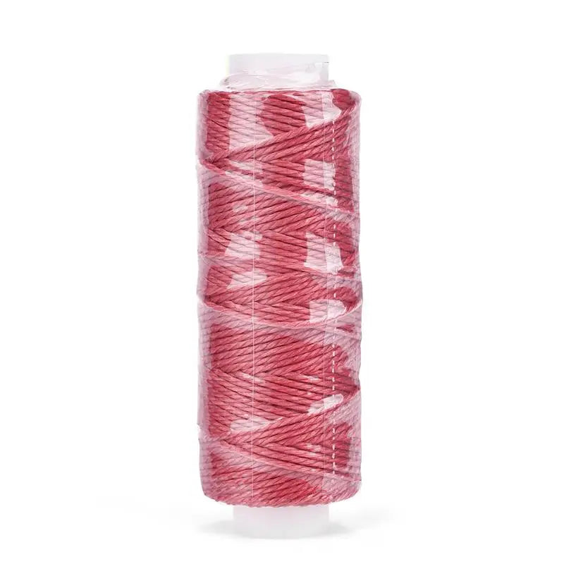 0.65mm Leather Waxed Thread Cord Polyester Coated Sewing Thread DIY Handmade Leather Stitching Rope Bracelets Jewelry 25M