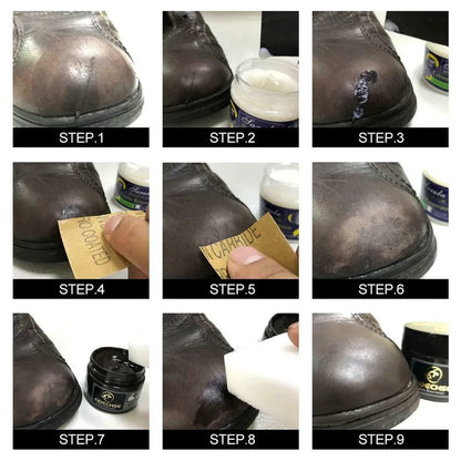 Leather Filling Paste 30ml Natural Leather Filler Repair Compound Leather Restoration Cream For Tears Crack Burns Holes Filler