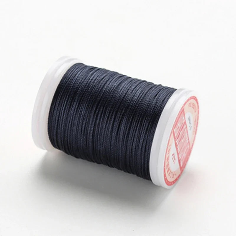 Waxed Thread For Leather DIY Accessories Leather Craft Sewing Thread Round Waxed Thread Polyester Cord Wax Coated Strings
