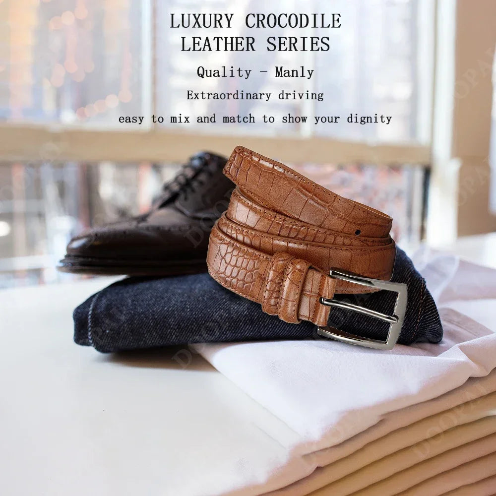 Famous Brand Business Belt Men Top Quality PU Luxury Leather Waist Strap Black Male Automatic Buckle Jeans Belts for Men