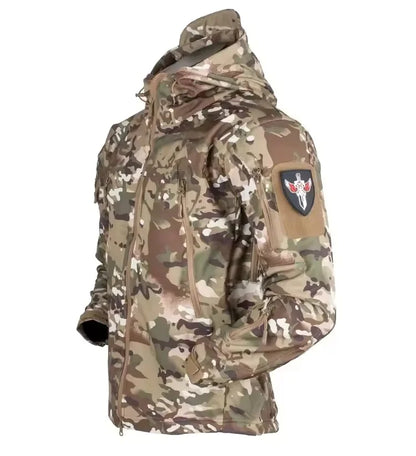 Men's Winter Autumn Softshell Fleece Jackets Windproof Outdoor Fishing Hiking Hunting Thermal Camping Cargo Coats Warm M-4XL