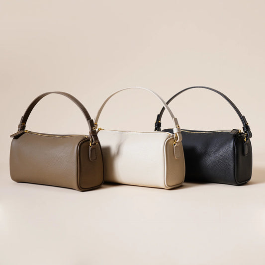 genuine leather women's handbag simple and elegant crossbody bag first layer cowhide trendy versatile underarm bag for women