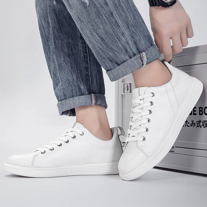 Genuine leather men's board shoes Classic minimalist design style Office and driving Daily Office Business Party Quality shoes