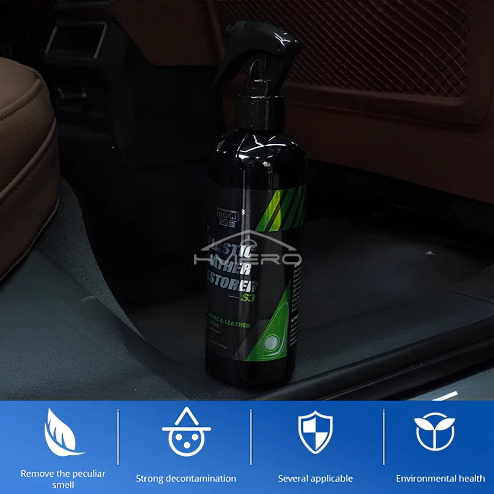 50/100/300ml Car Interior Part Liquid Leather Plastic Renovator Refreshing Restorer Foam Cleaner Spray Refurbishment Paste Auto