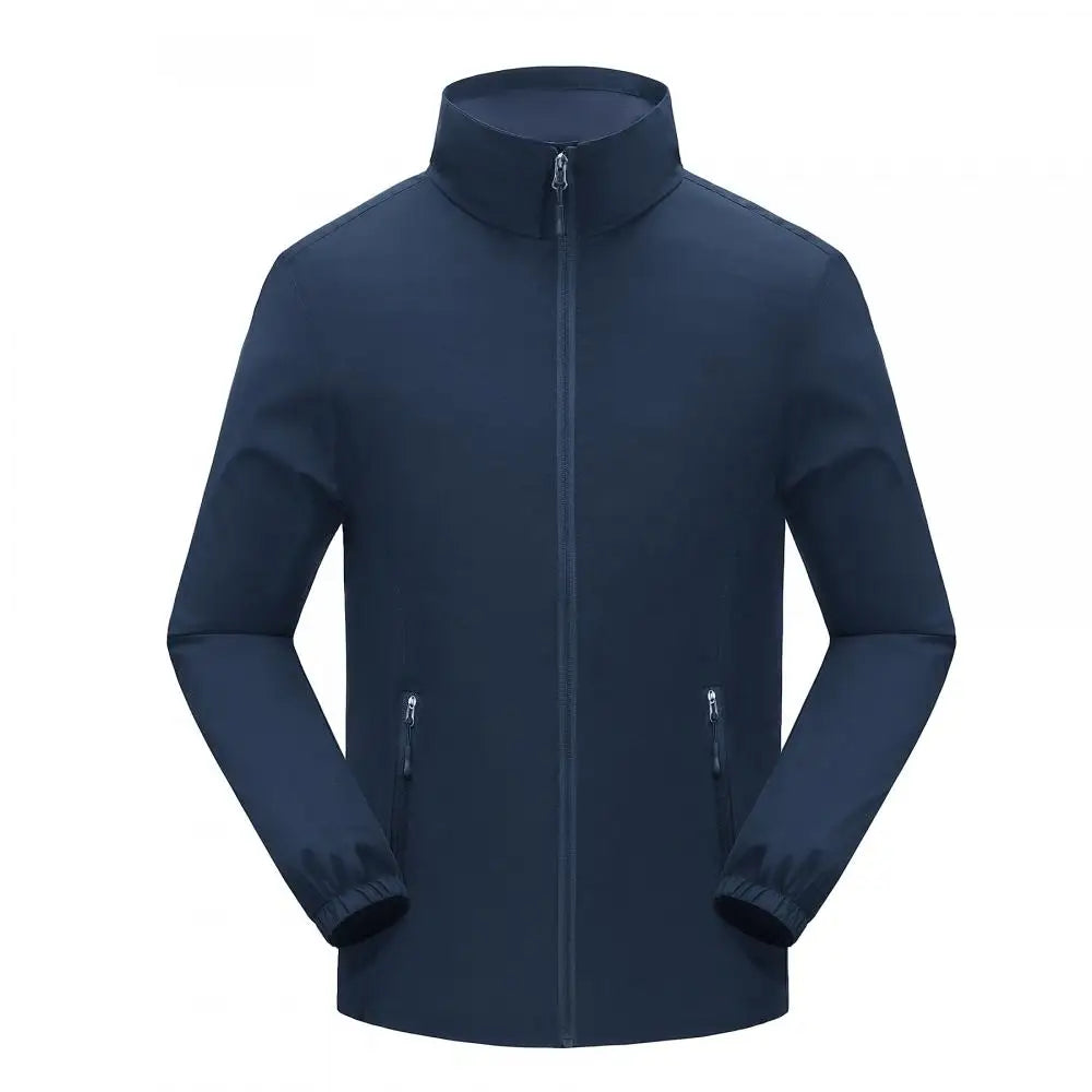 Men's And Women Lightweight Softshell Jacket Waterproof Windbreaker Climb Hiking Coat Custom Logo Print Design Unisex Outerwear