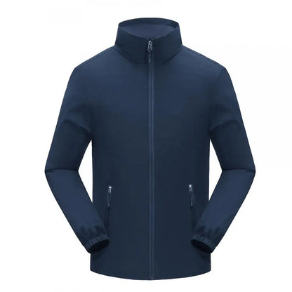 Men's And Women Lightweight Softshell Jacket Waterproof Windbreaker Climb Hiking Coat Custom Logo Print Design Unisex Outerwear