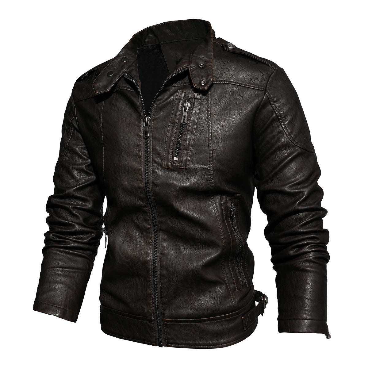Winter Leather Jacket Men's Chothing New Men Coat Jackets Coats Faux Leather Water Proof Vintage Biker Jacket Men Windproof