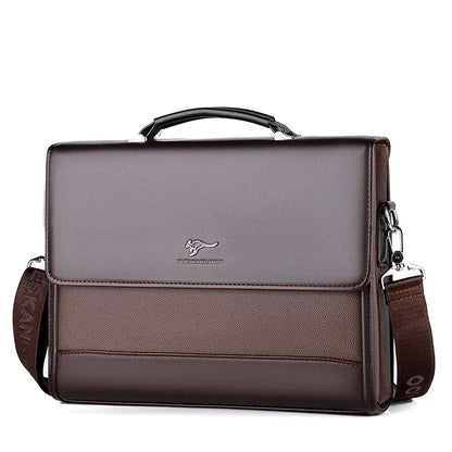 Male Handbags Pu Leather Men's Tote Briefcase Business Shoulder Bag for Men 2026 Brand Laptop Bags Man Organizer for Documents